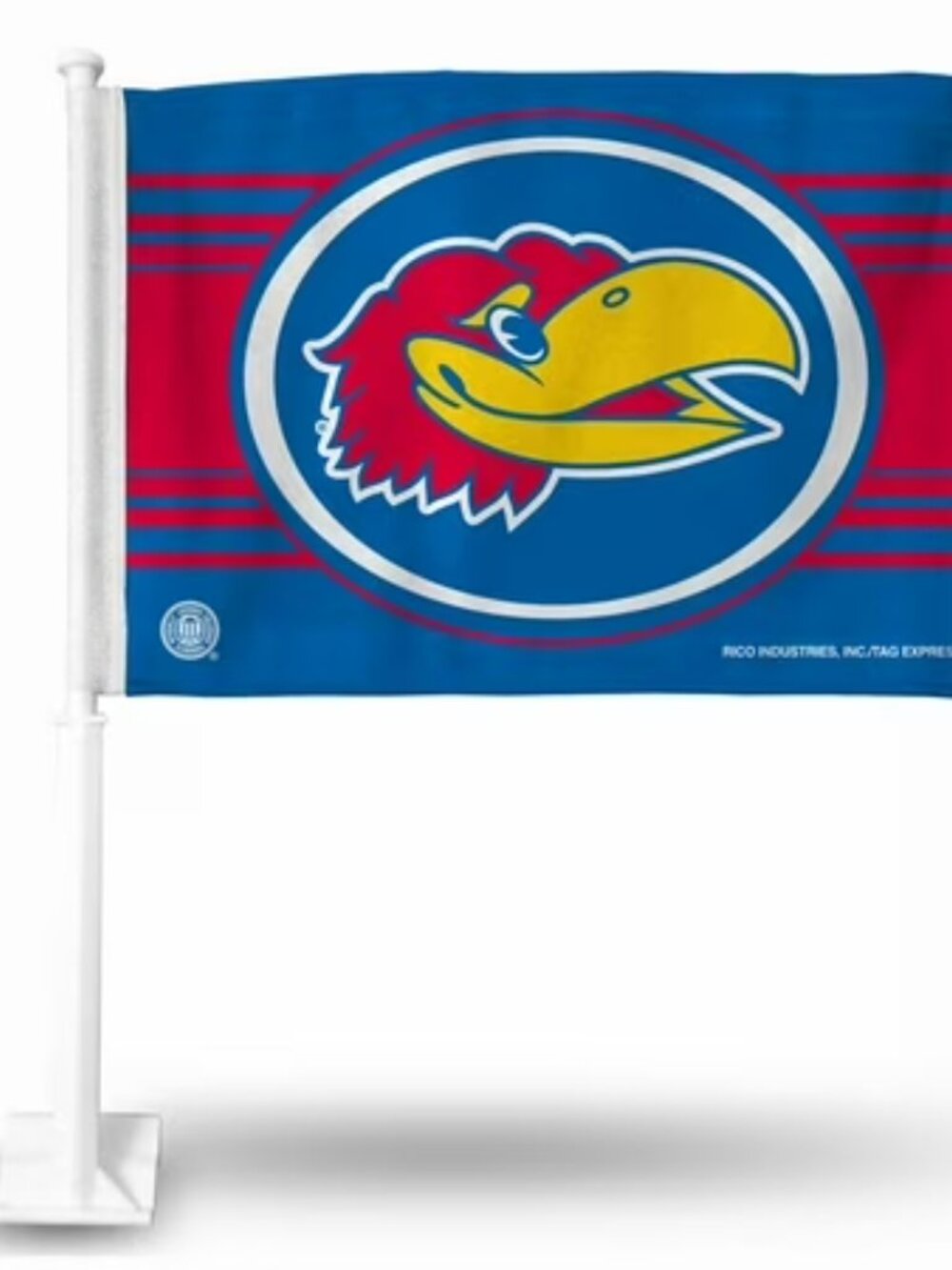 NEW Kansas Jayhawks NCAA 11X14 Window Mount 2-Sided Car Flag
